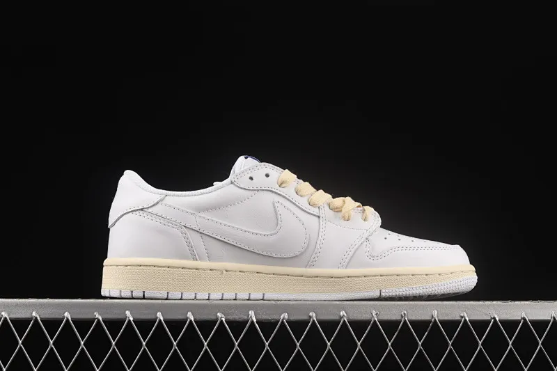 All categories Air Jordan Jordan series basketball shoes Air Jordan 1 Low Travi Scott x Fragment x Air Jordan 1 Low OG SP AJ1 Joe 1 Barb White Yellow Blue DM6839-186